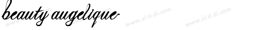 beauty augelique字体转换